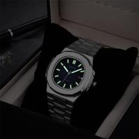 Reloj De Lujo Para Hombre Resistente Al Agua 30M Luminoso Fecha Acero Inoxidable Cuadrado Reloj De Pulsera Cuarzo Estilo Formal Y Casual - details 6
