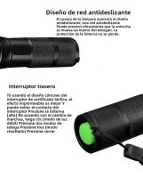 Linterna LED T6 Potente Y Zoomable Para Camping Y Uso Exterior Con Alta Luminosidad Impermeable Y Baterías Incluidas - details 9