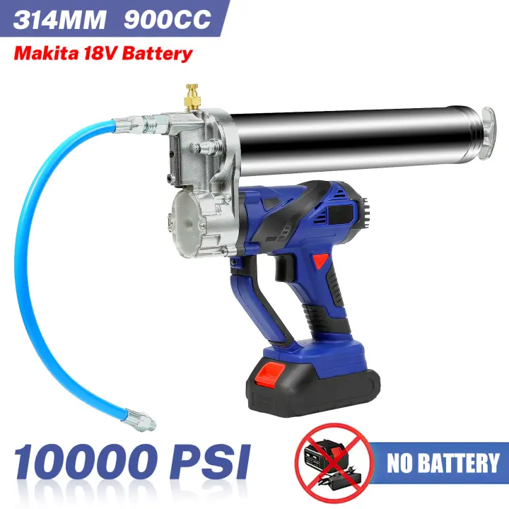 Pistola de engrase a batería para batería Makita 18V MAX - Pistola de engrase eléctrica de 10000 PSI con manguera de alta presión de largo (sin batería) - 1