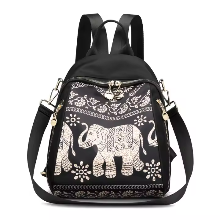 Mochila De Nylon Impermeable Bolso De Hombre Multifuncional Mini Bolso Bandolera Viaje - 1