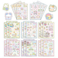 8PCS Etiquetas De Viaje De Primavera Para Teléfono Móvil Y Cuaderno Decoración Impermeable De Elementos Pequeños Y Lindos De Dibujos Animados - details 0