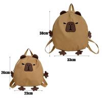 Mochila De Nylon Kawaii Capybara Para Escuela Mochila Grande De Capacidad Para Portátil Dibujos Animados Infantiles Viajes Casual Bolsas De Libros - details 1