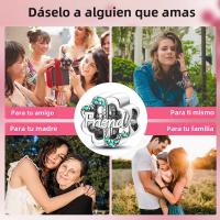 Encantos De Estrella Luminosa Platinados Para Pulsera Original Joyería DIY Simbolo Eterno Colgante De Amor Cadena De Seguridad Compatible Con Pulseras Originales - details 66