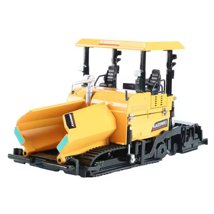 Modelo De Camión De Construcción De Asfalto Para Carretera En Aleación De Fundición 1:40 Maquinaria De Paveción Juguetes Educativos Para Niños Excavadora Atracadora - 1