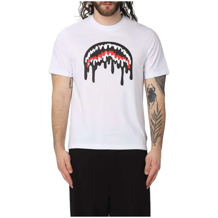 Camiseta de Manga Corta Sprayground Loose Smooth para hombre en color blanco - 1