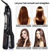 Plancha de pelo profesional, vapor y plancha de pelo en uno, calentamiento rápido hasta 60s, temperatura regulable, doble voltaje, apta para todo tipo de cabello - details 4
