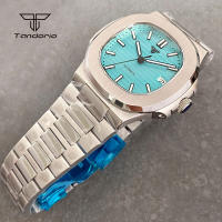 Reloj Automático Tandorio Cuadrado 40mm Para Hombre Acero Inoxidable NH35 Multicolor Dial Cristal De Zafiro Fecha Luminoso Mecánico De Pulsera - details 21