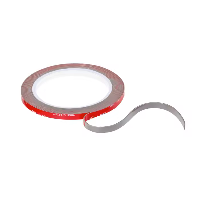 3 M VHB - Cinta acrílica adhesiva de espuma de doble cara extrafuerte universal, resistente a Agua y a altas temperaturas, ideal para decoración nave, Tiras LED, Coche, hogar y oficina (5mm x 3 m) - 1
