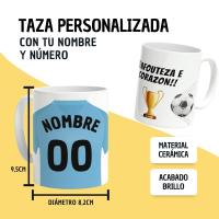 DEREGALOOS Taza de Fútbol Personalizada del Real Club Celta de Vigo para forofos y aficionados - details 1