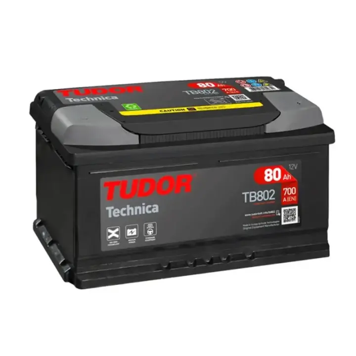 Batería para coche Tudor 80Ah 700A TB802 - 1
