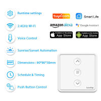 Interruptor De Cortina Inteligente LoraTap Tuya Smart Life Botón Empuñadura 80*80 Motor Eléctrico Compatible Con Alexa Y Google Assistant - details 4