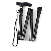 Bastón Telescópico De Aleación De Aluminio Para Senderismo Y Trekking Plegable Con Punta De Goma Para Ancianos Bastón De Caminar - details 3