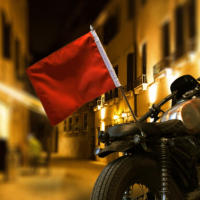 Palo De Bandera De Motocicleta Universal Acero Inoxidable Accesorio De Montaje En Maletero Trasero Para Auto Y Motocicleta - details 4