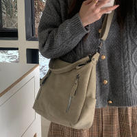 Bolso De Hombro Retro Para Mujer Con Correas De Cuero Frosted Gran Capacidad Bolsa Cruzada Para Comunicación Estilo Invierno - details 11