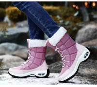 Botas De Invierno Para Mujer Calidad Superior Cómodas Y Seguras Para Caminar Botas De Nieve Con Cordones Impermeables Talla 36-42 - details 9