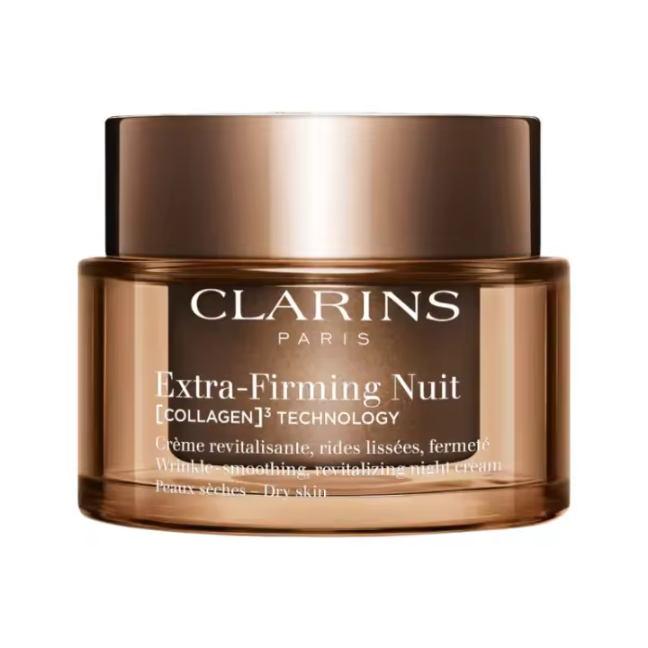 Clarins Extra-Firming Nuit COLLAGEN³ TECHNOLOGY Crema Nocturna: Revitalizante, Firmeza, Suaviza Arrugas - 50 ml - 1