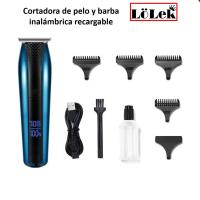 Lolek Cortapelos y Barba Inalámbrica Recargable Tipo C 4 Accesorios Corte Tamaño Preciso - details 0