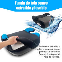 ENERFERO-Asiento elevador infantil para coche,Asiento Elevador para Auto,Alzador coche niño,ECE R129, de 22 a 36kg, altura 125-150cm, con bolsillos laterales - details 4