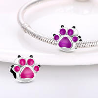 Encanto De Mariposa Morada Y Oso Serie Lindo Bolas De Plata De Ley 925 Para Pulsera Original De 3mm Joyería Para Mujer Regalo - details 1