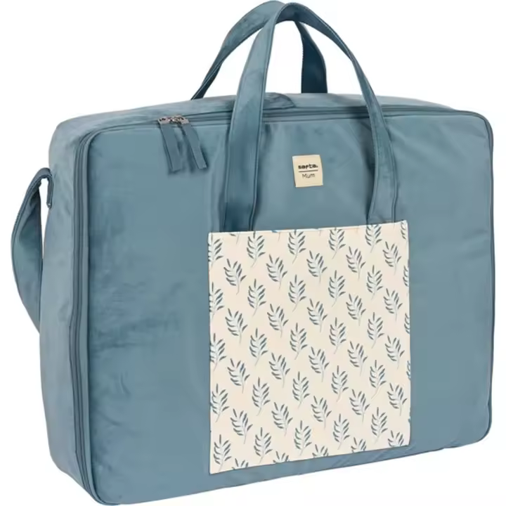 MALETA MATERNAL SAFTA ACCESORIOS BEBE "LEAVES". Compartimento principal con abertura completa. Cremallera con doble tirador para facilitar su apertura. Bolsillo frontal. Bolsillos interiores de red- ellásticos y con cremallera. Interior totalmente forrado - 1