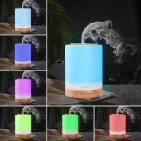[300ml] Difusor Humidiffador Aromaterapia Difusor de Aroma con Temporizador Non-stop/1/3/6h, Humidificador Ultrasónico y Ultrasiolencioso con 7 Colores LED, Ultra Silencioso, Marron Dark - details 5
