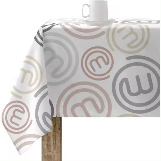 BL BELUM  Mantel Resinado Antimanchas MasterChef Modelo: 0400-26 Tejido: 100% Algodón - Mantel NO Hule tacto algodón muy suave - Mantel Impermeable repelente líquidos - Mantel Elegante Made By BL BELUM - Mantel No traspasan Líquidos Made Spain - 1