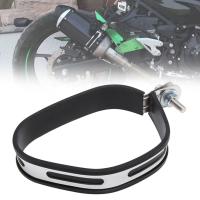 Soporte De Mango Universal Para Escape De Motocicleta Bisagra De Exhalar Apoyo De Tubo De Escape Anillo Fijo De Acero Inoxidable Negro - details 4