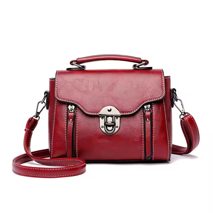 Bolso Pequeño Cuadrado De Lujo Para Mujer Bolso De Hombro Y Cruzado De Cuero PU De Alta Calidad Estilo Fashion Bolsa De Moda - 1