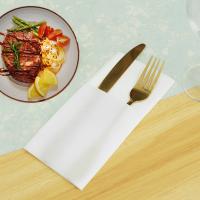 50Pcs Napkins De Sensación De Lino Desechables Con Bolsillo Para Cuchillo Y Tenedor Preflejados Como Servilletas De Tela Para Boda Y Fiesta - details 2