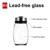 Juego De Botellas De Pimienta Y Especias Rotativas Organizador De Vidrio Para Cocina Soporte Para Azúcar Y Pimienta Estante De Almacenamiento De Cocina 1/7 Piezas - details 5