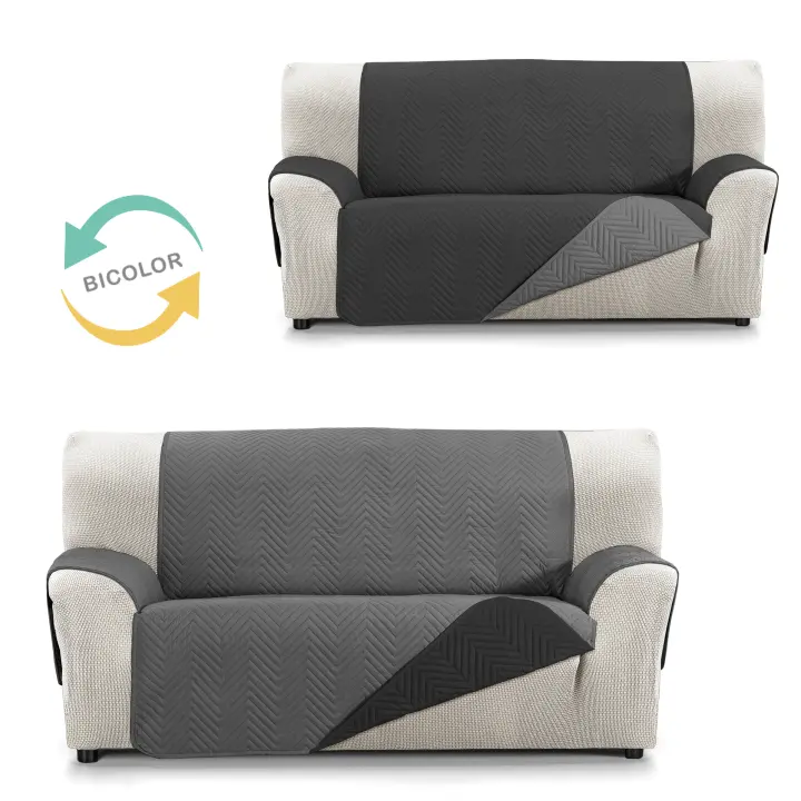 Cubre Sofá Reversible Burano Valentia Home | Acolchado | Protección Completa | Ajuste Perfecto - 1