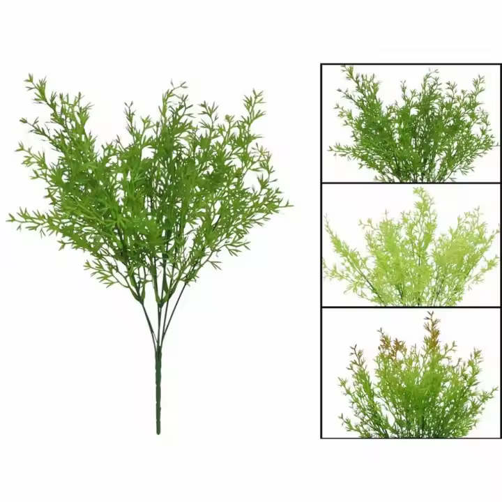 Gerimport Ramo Planta Artificial Grass Plas 38 Cm - Realista y Decorativo - 1