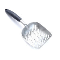 Escobilla Para Arenero Grande Con Mango Largo Y Cuchara Profunda Herramienta De Limpieza Para Mascotas De Metal - details 3