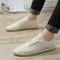 Zapatos Planos Casuales De Lino Clásicos Para Hombres Y Mujeres Mocasines De Canvas Moda Zapatería Pesca Talla Grande - details 10