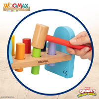 WOOMAX Spidey y su superequipo - Juego martillo para bebés y niños de madera, regalos para bebes, juguetes de madera, mini martillo de madera, contiene 8 piezas, juego de topos, mayores de 12 meses - details 1