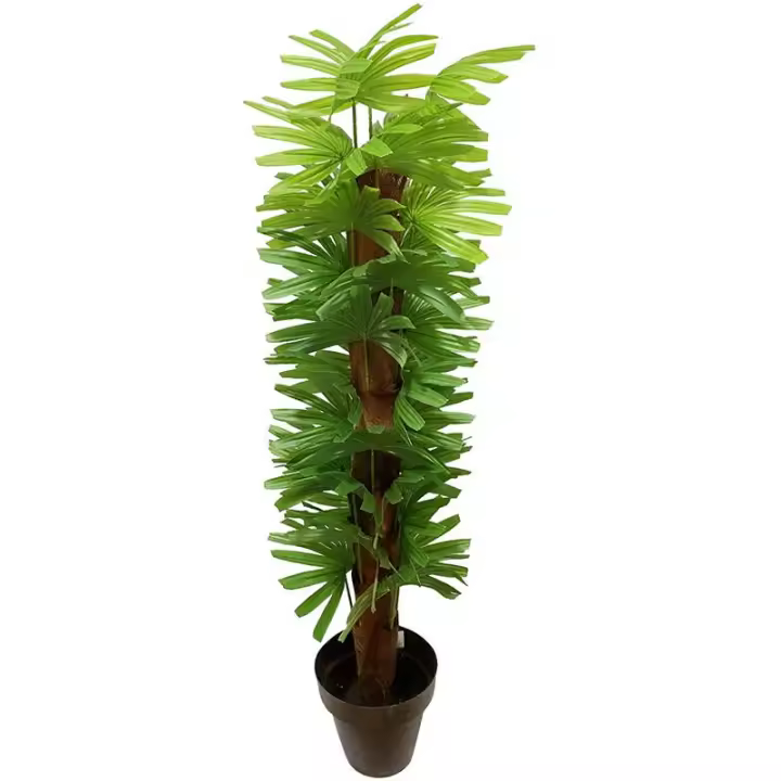 Poenia Arte Floral - Planta Artificial Rhapis En Maceta 135cm - REF 630640 - Decoración Elegante - 1