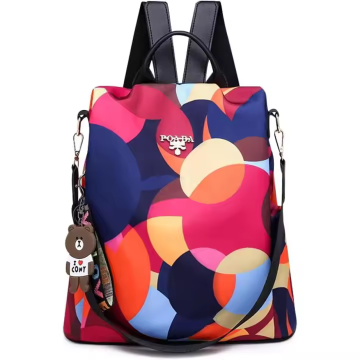 Mochila Bolso Casual Lona para Señora Viaje Gran Capacidad Informal Bolsa Mochila Mujer para Vacaciones Camping Viajes Senderismo - 1