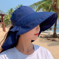 Gorro De Paseo Para Mujer Verano Protección UV Amplio Con Cola De Caballo Plegable Para Playa Y Viajes Estilo Panama - details 7