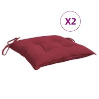 vidaXL Cojines para silla 2 uds tela Oxford 40x40x7 cm Color Beige,  Rojo,  Negro y mas Cojín Decorativo de Asiento Cojines de muebles de salon - details 2