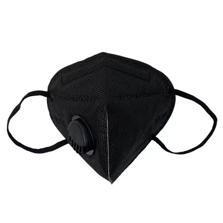Máscara protectora KN95 de 10 piezas con válvula respiratoria, máscara protectora de carbón activado engrosada de siete capas con válvula - 1