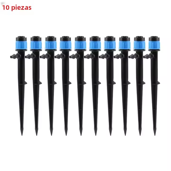 Sistema De Riego Por Drip Micro Jeringa Rotatoria De 360 Grados Para Jardín Plantas Con Mangue De 4/7 Pulgadas - 1