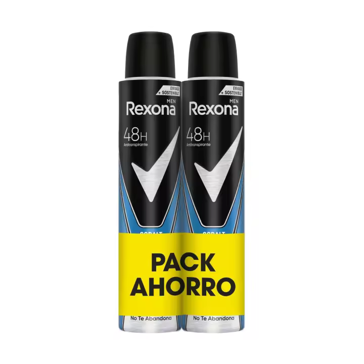 Rexona Desodorante Cobalt Dry Antitranspirante Protección 48h 200ml - Pack de 2 - 1