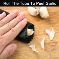Prensa de ajo, trituradora de ajo, trituradora de ajo de cocina, trituradora de jengibre de acero inoxidable de grado alimenticio 304 con cepillo de limpieza y pelador de ajo de silicona - details 3