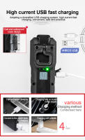 Linterna LED De Banda Larga COB Magnética Recargable USB Con 4 Modos De Iluminación Torcha De Emergencia Lámpara De Reparación Con Gancho - details 8