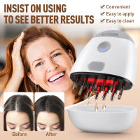 Masajeador De Escalpelo Eléctrico Para Crecimiento Del Cabello Con Terapia De Luz Roja Infrarroja Y Vibración De Frecuencia Alta Peine De Masaje Capilar Aplicador De Aceite - details 5