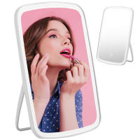 Espejo LED con soporte, luz blanca táctil regulable para maquillaje y tocador - details 1