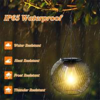 Lámpara Solar Exterior Ortiny Mejorada Luces Decorativas Exteriores Impermeables Lámparas Colgantes Para Jardín Metal Tema FÁYRI - details 4