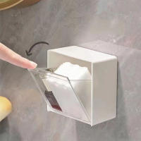 Organizador De Baño Montado En La Pared De Plástico Eco-amigable Caja De Almacenamiento Para Maquillaje Cepillos De Oído Y Joyería Pequeña 4 Piezas - details 7