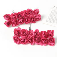 144Pcs Bouquet De Rosas Artificiales Para Decoración De Hogar Y Wedding Flores Falsas De Papel Para Regalos De Navidad Accesorios De Adorno Para Fiesta De Aniversario Y Bodas - details 17