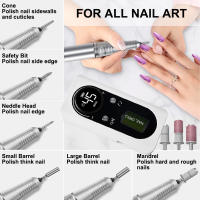 Máquina De Uñas Eléctrica Recargable 45000 RPM Con Conjunto De Corte Y Archos Kit De Archos De Uñas Portátil Para Salon De Uñas - details 9